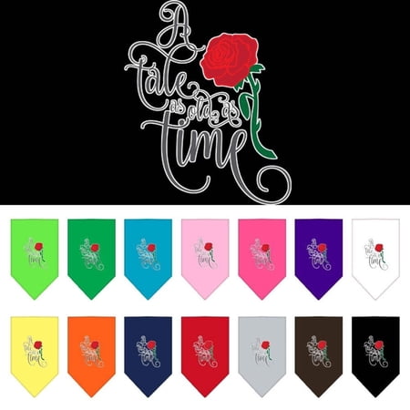 Pet and Dog Bandana Screen Printed, "Timeless Tale"