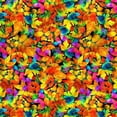 thumbnail image 1 of Timeless Treasures Electric Electric Colors Fall Leaves 100% Cotton Fabric sold by the yard, 1 of 1