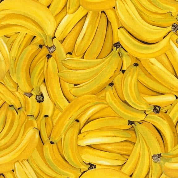 Timeless Treasures Farm Stand Fruit Bananas 100% Cotton Fabric sold by the yard