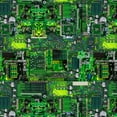 thumbnail image 1 of Timeless Treasures Green Computer Memory Board Circuit Board 100% Cotton Fabric by The Yard, 1 of 2