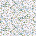 thumbnail image 1 of Timeless Treasures Lemon Flowers Floral Blue 100% Cotton Fabric by The Yard, 1 of 2