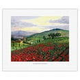 thumbnail image 1 of Timeless Tuscany - Italy - Flowerfield of Poppies - From an Original Color Painting by Scott Westmoreland - Fine Art Rolled Canvas Print 11in x 14in, 1 of 4
