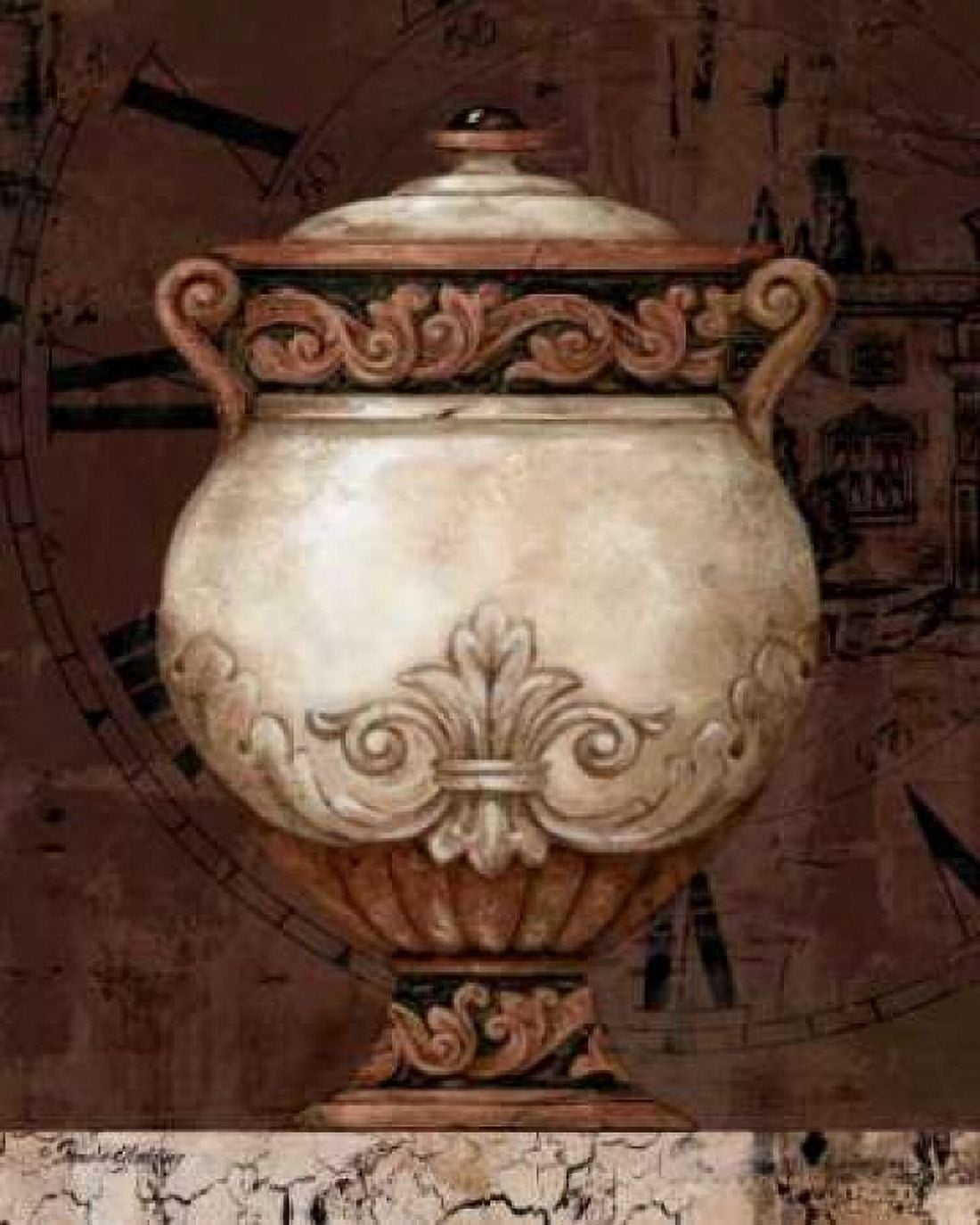 Timeless Urn II Canvas Art - Pamela Gladding (24 x 30)