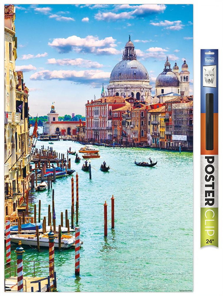 Timeless Visions - Canals of Venice Wall Poster, 22.375" x 34"