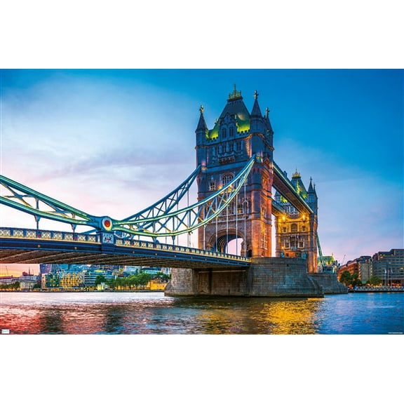 Timeless Visions - Tower Bridge Wall Poster, 14.725" x 22.375"