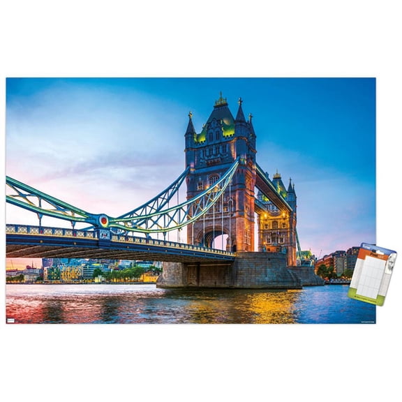 Timeless Visions - Tower Bridge Wall Poster, 22.375" x 34"