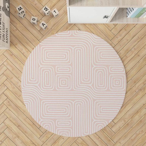 Timeless Walk Pink Kids Play Mat