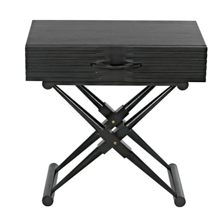Timeless Zanta Side Table in Pale Mahogany Finish