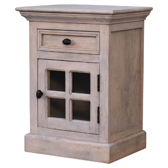 Timeless and Functional Furniture - Enhance Bedroom Decor with a Cozy Stone - White Bedside