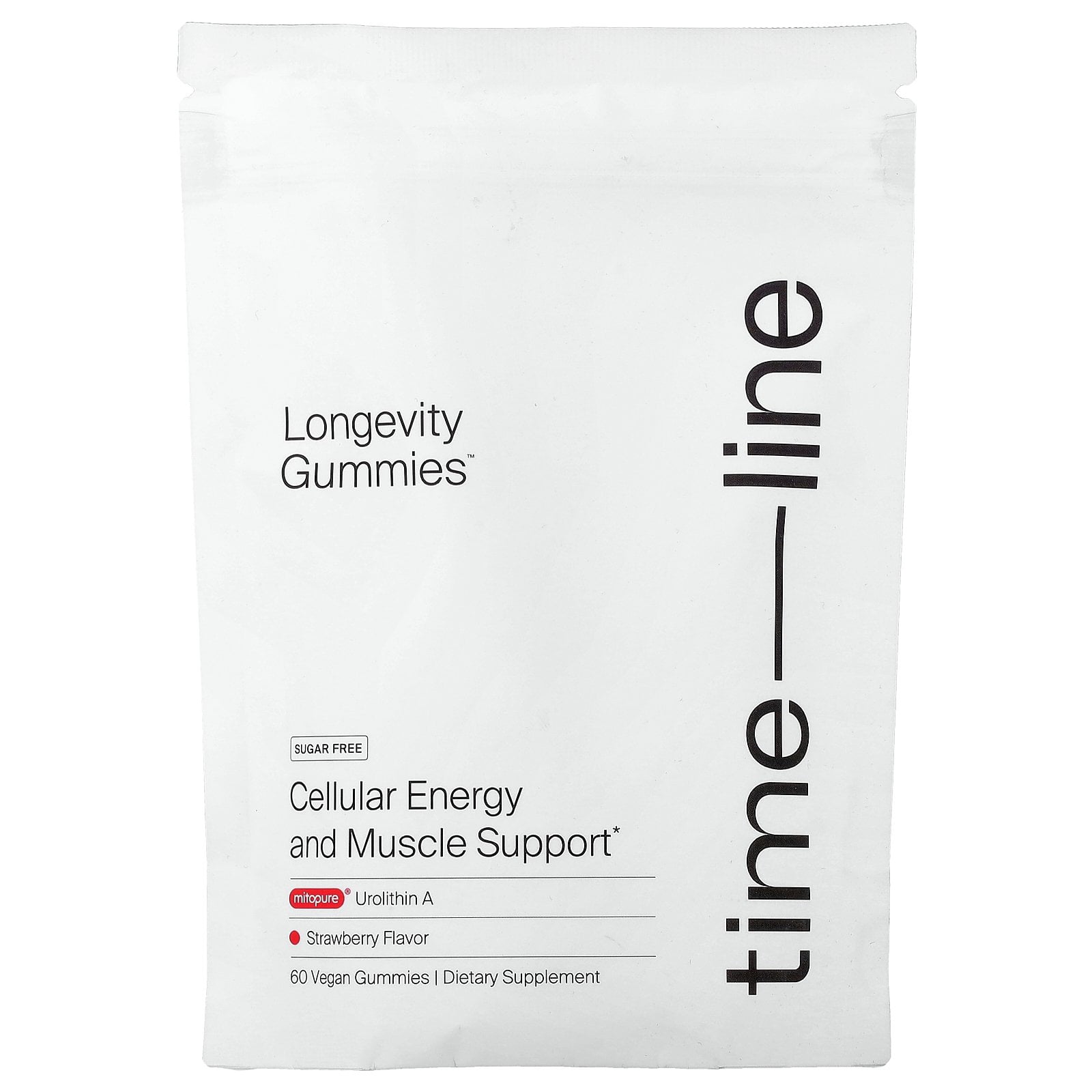 Timeline Gummies Timeline Urolithin A, Strawberry, 60 Vegan Gummies - Walmart.com