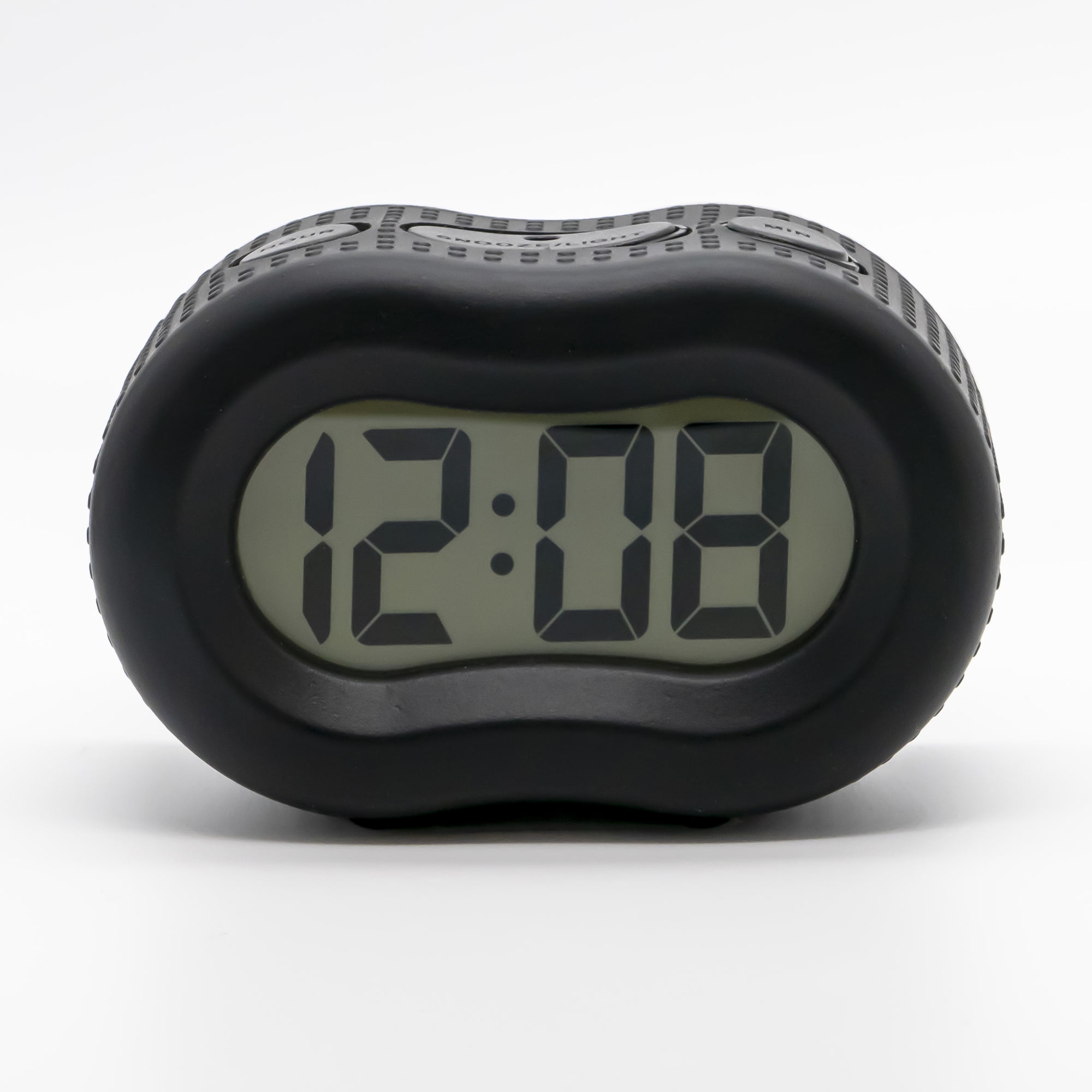 Timelink Rubber Smartlight Fashion Digital LCD Alarm Clock Black