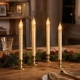 thumbnail image 1 of Timer‑Controlled Flameless LED Taper Candle, 6H ON 18H OFF Automatic Cycle Long Stick Candle with Dripping Wax Effect and Built‑in Base, Battery‑Operated for Christmas Home Decor, 1 of 6