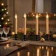 thumbnail image 1 of Timer‑Controlled Flameless LED Taper Candle, 6H ON 18H OFF Automatic Cycle Long Stick Candle with Dripping Wax Effect and Built‑in Base, Battery‑Operated for Christmas Home Decor, 1 of 6