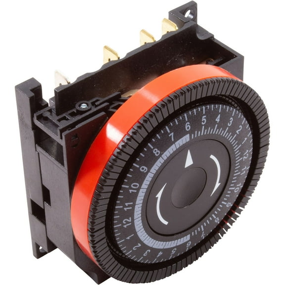 Timer, Diehl, SPST, Panel Mount, 115v, 24hr