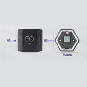 Timer Digital Multi- Cube Timer Gravity Sensor Digital Timer with LED Screen Sound Alarm Silent Operation 1/5/10/25/30/60 Minutes and Self-customize 1-99min for Kids Kitchen Time