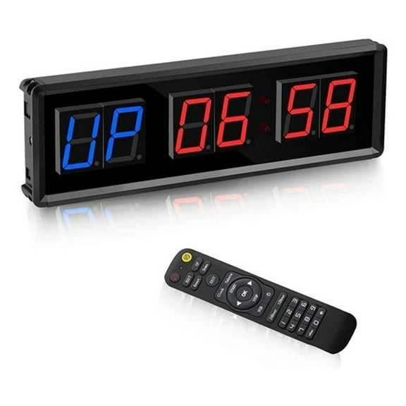 Timer Digital Wall Down/up Clock Timer, Digits Fitness Clock Timer,led Interval For Mounted Gym Stopwatch Home Countdown ,Multi-Functional