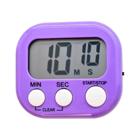 Timer for Hamburgers | Multi-Function Electronic Timer | Digital Timers Big LCD Display Switch Countdown Timer for Break Time | Cooking,Gym | Meeting | Classroom - Purple