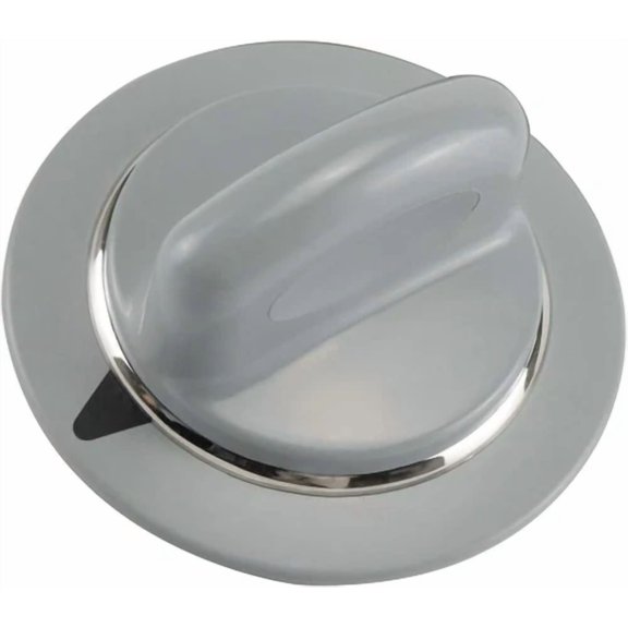 Timer Knob With Metal Ring (Gray) Replaces With Ap4980845