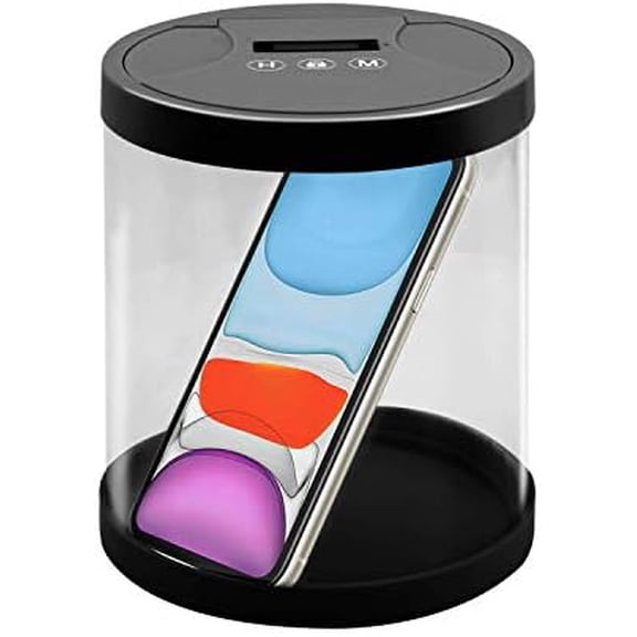 Timer Lock Container,Multi-Function Phone Time Lock Box, to Prevent Dependence on Smartphone ,Ideal for Quitting Smoking, Wine, Candy, Excessive Playing of Smartphones and Games