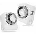 thumbnail image 1 of Timer Outlet with 2 Grounded Outlets, Mechanical Light Timers for Electrical Outlets Indoor, 24-Hour 3-Prong Timer Outlet for Lamp, Indoor Lighting and Christmas Lights, 15A/1875W, 2 Pack, 1 of 3