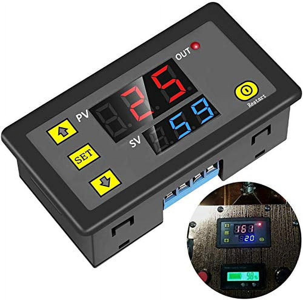 DC 5V-36V Digital Timer Relay Module With LED Display - Programmable Cycle Delay Switch, Up To 15A/400W Load