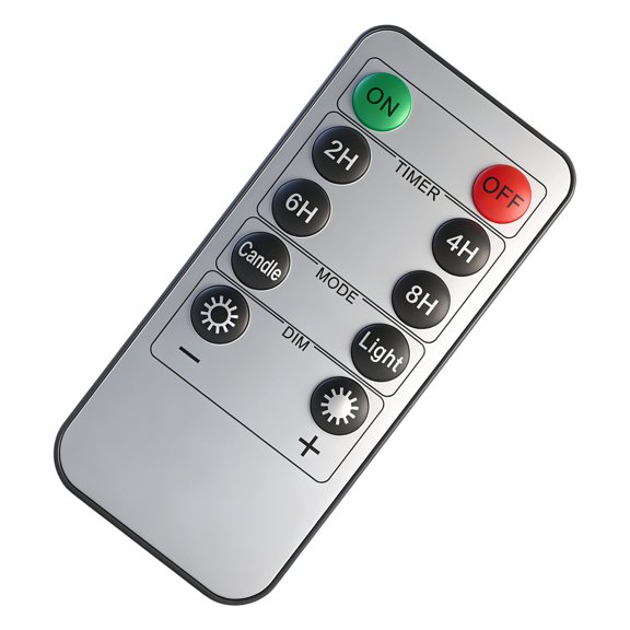 Timer Remote Control with ON OFF Buttons, 2H 4H 6H 8H Scheduling, Light and Modes, Small ABS Handheld Remote for Home Decoration Lighting