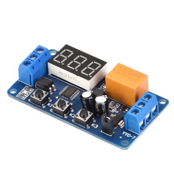 Timer Switch Module, Adjustable Timer Module,Adjustable Cycle Timer Control Relay Time Delay Switch Module 3V 3.7V 4.5v 5v 6v 7.4V Imer Relay Programmable Delay Relay Module Cycle Timer