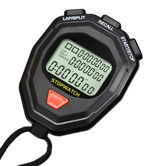Timer Tools with Lanyard Digital Stopwatch Timer Outdoor Sports Training Timer Handheld Chronograph Stop Watch