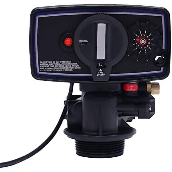 Timer Valve Backwash Head, Whole House Water Softener Control Valve, 12-Day Timer Control Valve, Portable Water Softener, Automatic Fleck for Electronics Chemical Pharmaceutical Industries(110V 3W)