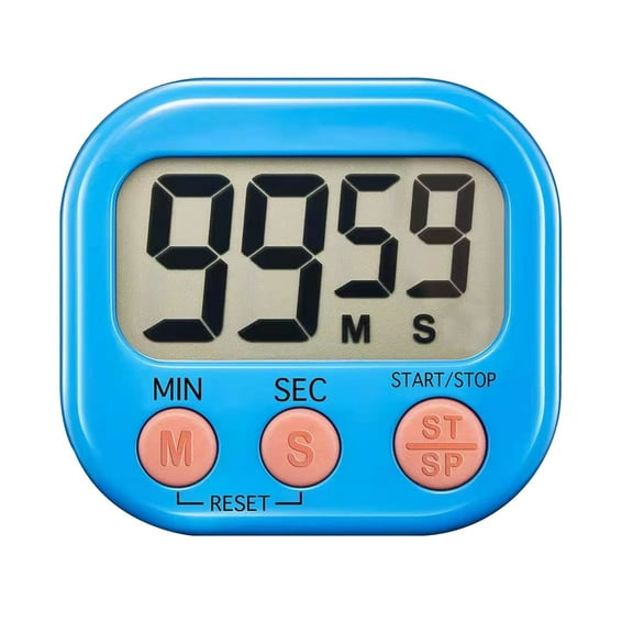 Timer for Kids,Oversized Display,Kitchen Timer Digital,Magnetic Back,Loud Ring,Stand for Cooking,Classroom,Bathroom,Teachers,Kids（Blue）