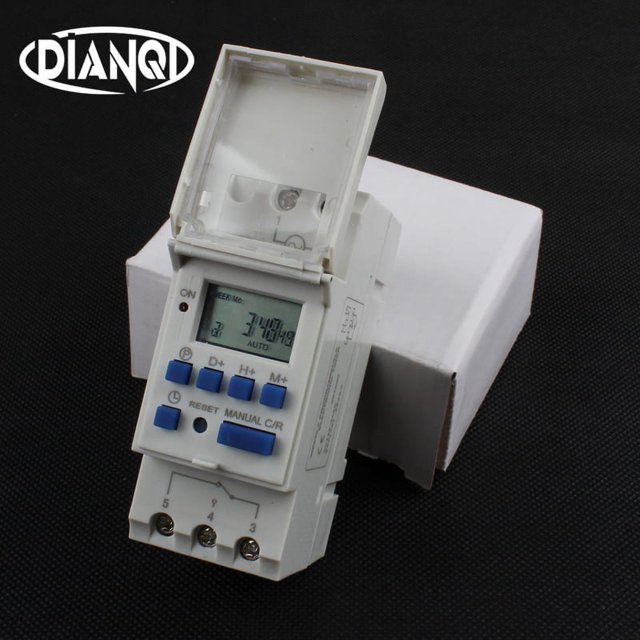 Timer switch din rail digital TP8A16 weekly programmable electronic