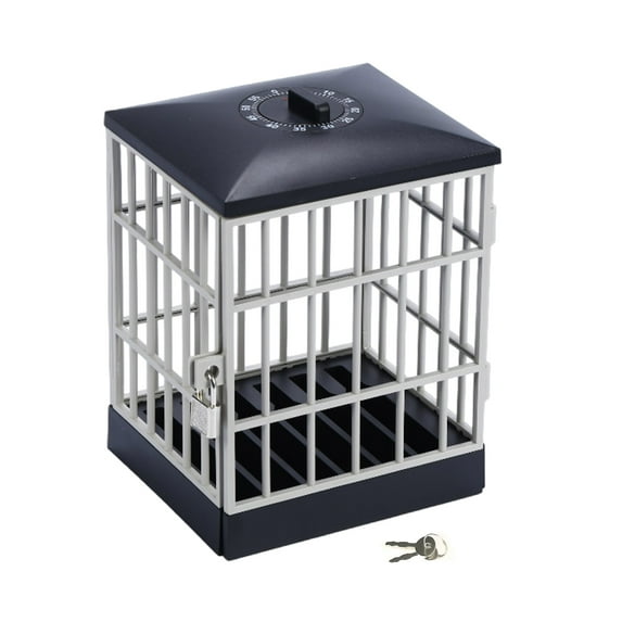 Timers Lock Box for Cell Phones Secure Storage Device with Keyed Lock Plastic for Classroom Home Office Desk Organization