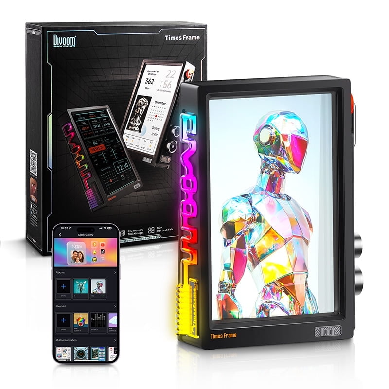 Divoom Times Frame スマートフォトフレーム Divoom Times Frame Digital Picture Frames