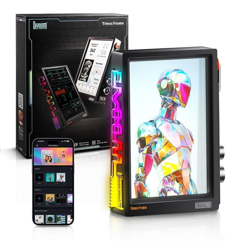 Divoom Times Frame デジタルフォトフレーム Divoom Times Frame Digital Picture Frames