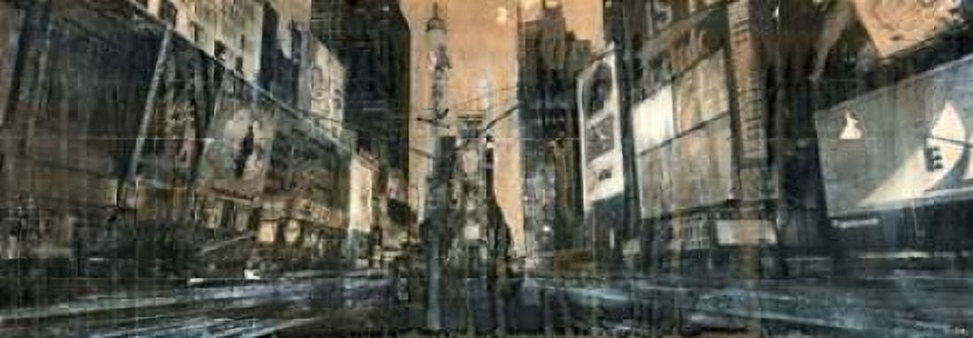 Times Square 1 Canvas Art - Dario Moschetta (10 x 20)