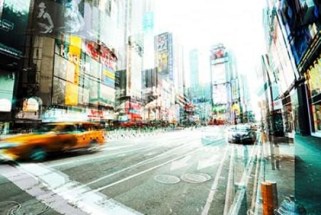 Times Square Multiexposure II Canvas Art - Peter Berry (20 x 28)
