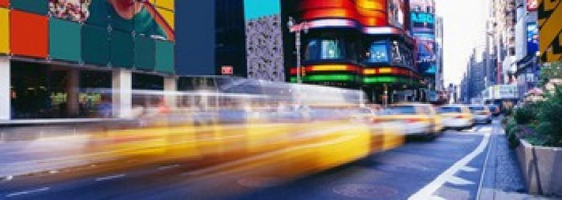 Times Square NYC New York City New York State USA Canvas Art - Panoramic Images (18 x 7)