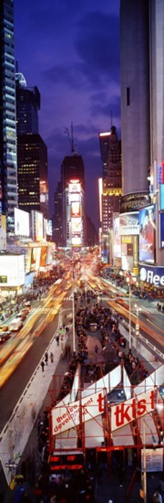 Times Square NYC New York City New York State USA Canvas Art - Panoramic Images (36 x 12)