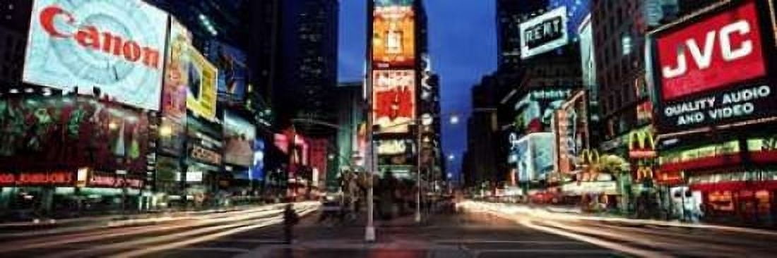 Times Square New York City Canvas Art - Richard Berenholtz (8 x 24)
