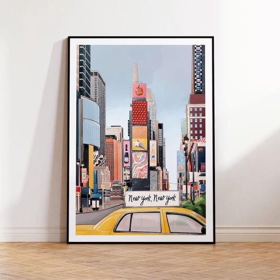 Times Square New York Cityscape Poster Unframed Paper Print