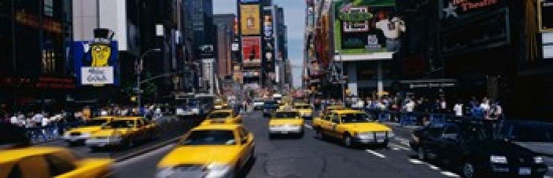 Times Square New York NY Canvas Art - Panoramic Images (38 x 12)