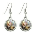 thumbnail image 1 of Times Square New York Selfie Elephant Giraffe Lion Zebra Novelty Dangling Drop Charm Earrings, 1 of 5