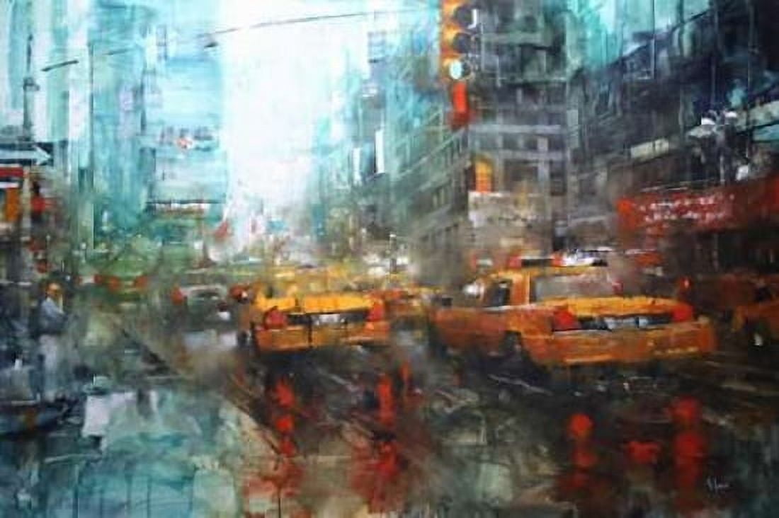 Times Square Reflections Canvas Art - Mark Lague (24 x 36)