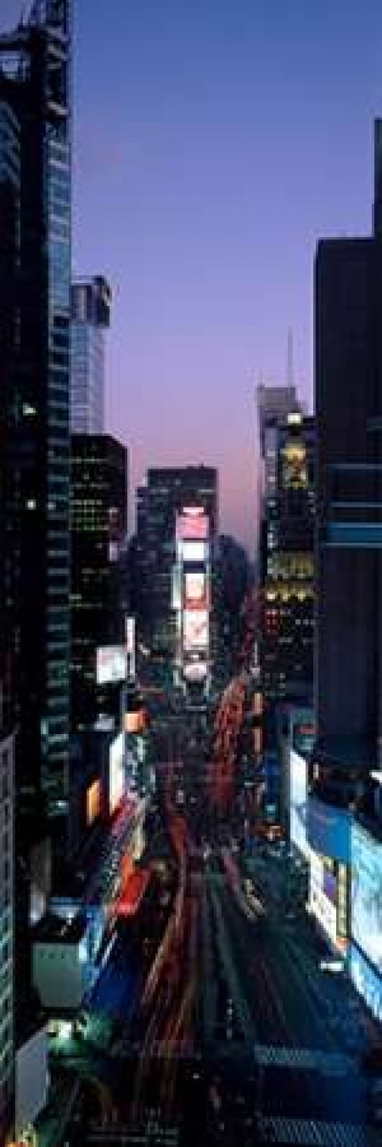 Times Square at night Canvas Art - Richard Berenholtz (12 x 36)