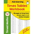 thumbnail image 1 of Times Tables Workbook : Ideal for Home Learning - Timed Tests - Multiplication Math Drills -100 Practice Pages - KS2 Workbook - (Ages 7-11) (Paperback), 1 of 1