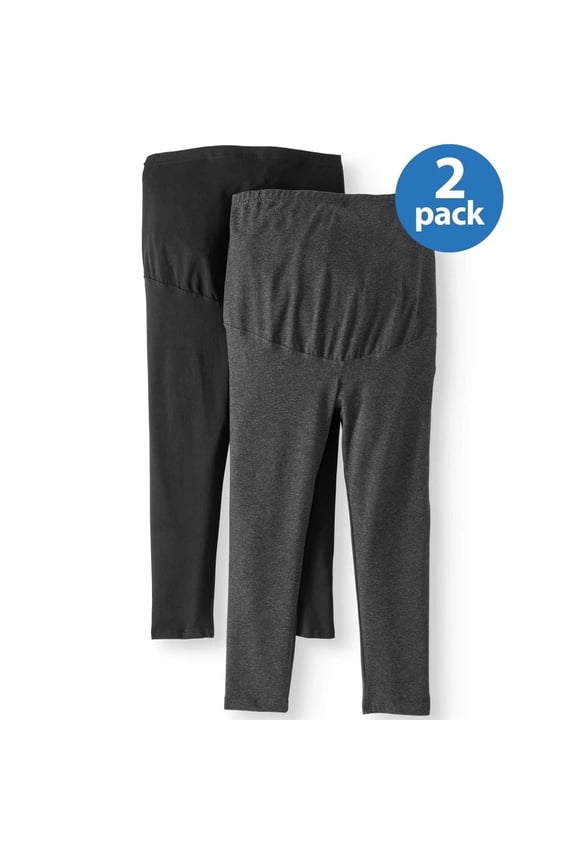 Maternity Overbelly Capri Leggings - 2 Pack