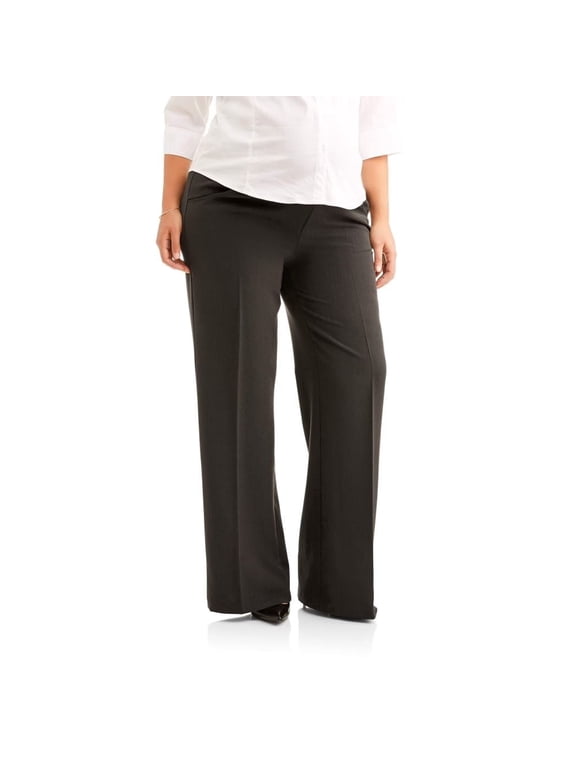 Maternity Women's Overbelly Flare Leg Career Dress Pants (Women's & Women's Plus)