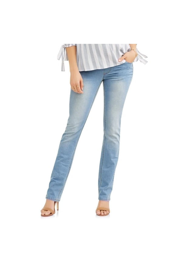 Maternity Overbelly Straight Leg Five Pocket Jeans