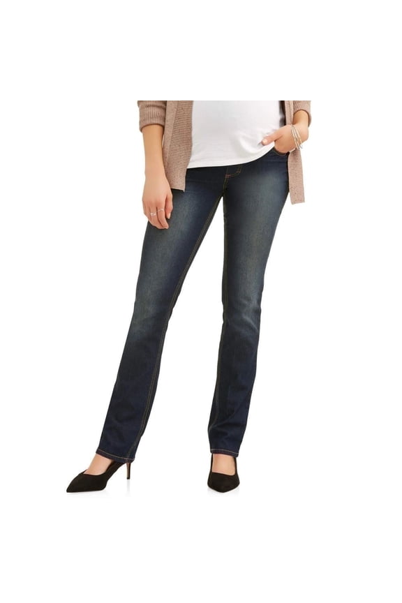Overbelly Super Soft Straight Leg Five Pocket Maternity Jean