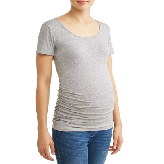 Times Two Ruched Sides Maternity T-shirt